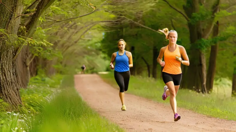 Entrenamiento vibrante en un parque soleado