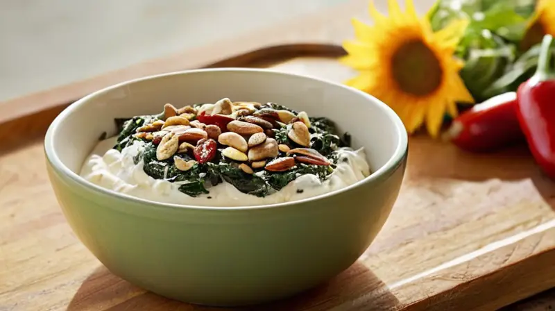 Cocina iluminada con ingredientes frescos y coloridos