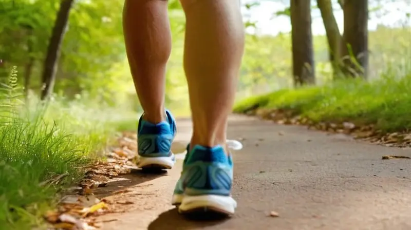 Corredores en un parque bajo el sol