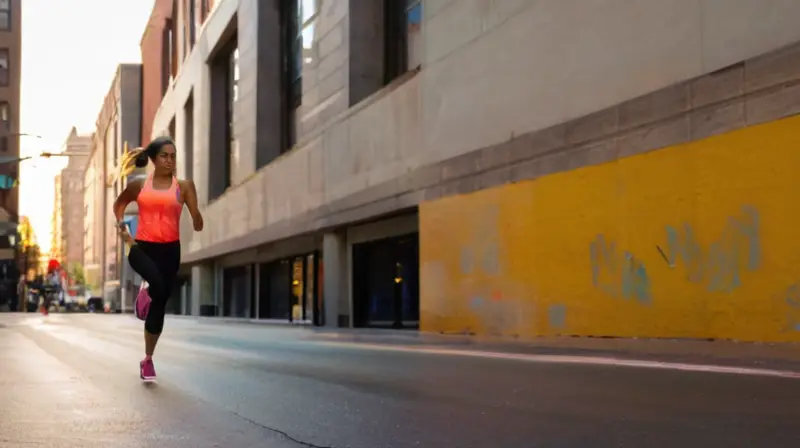 Amanecer en una ciudad vibrante y activa