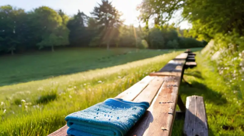 Corredores en un parque soleado y vibrante