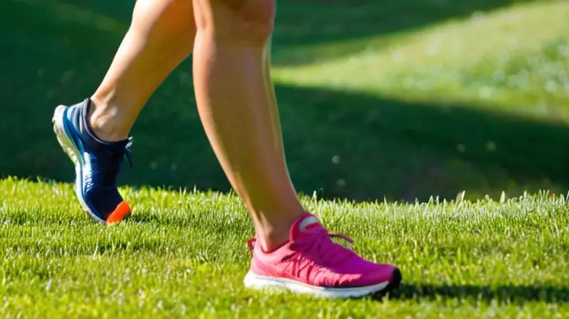 Corredor entrenando en un soleado paisaje