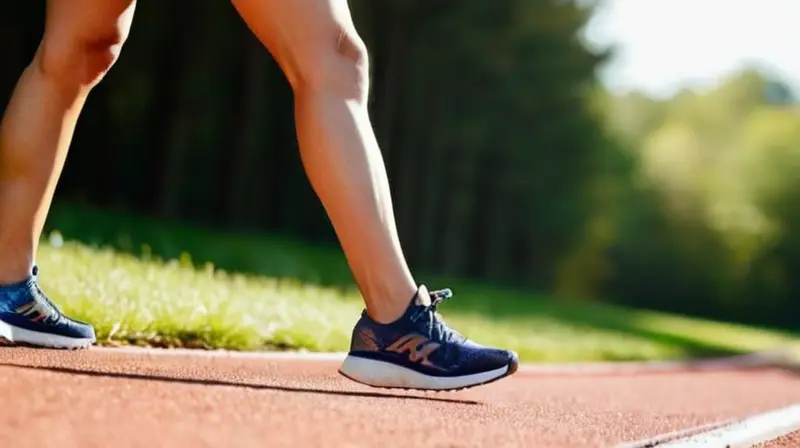 Atleta concentrado corriendo bajo luz natural