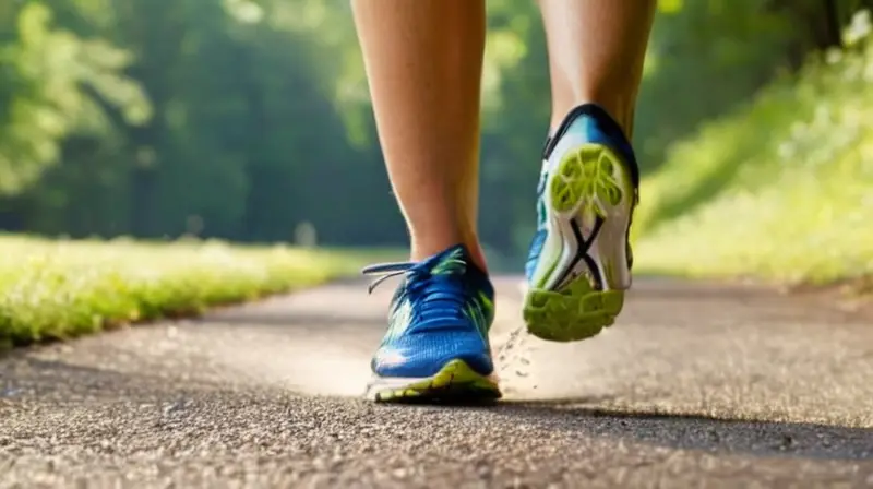 Corredor decidido avanza en pista soleada