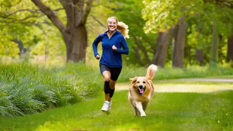 Un parque soleado lleno de vida y alegría