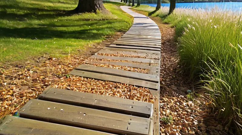 Parque soleado con corredor y naturaleza vibrante