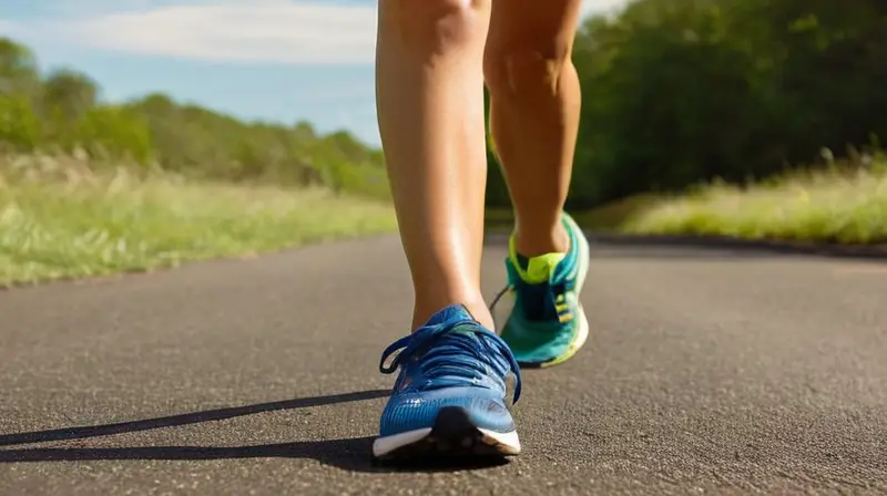 Corredor enérgico en pista iluminada por sol