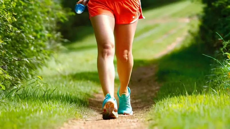 Escena vibrante de corredores en un parque