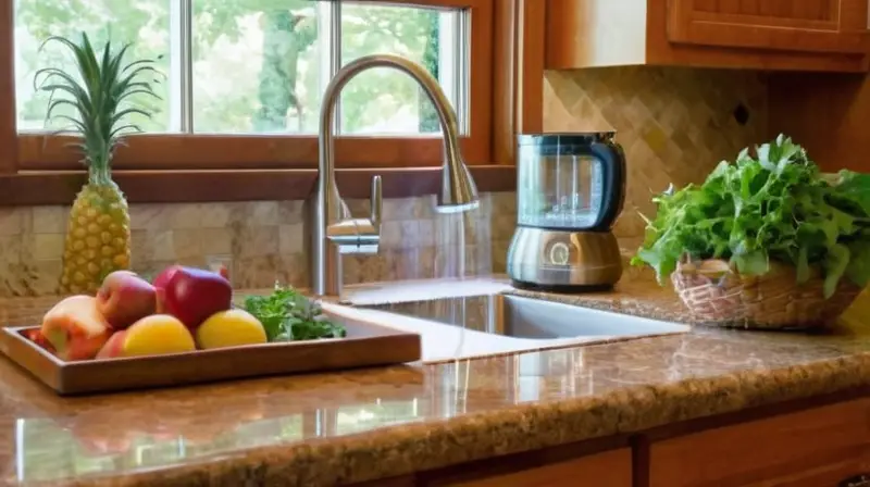 Cocina luminosa que inspira hábitos saludables