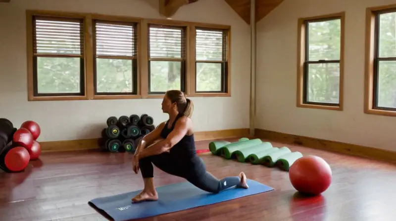 Gimnasio iluminado