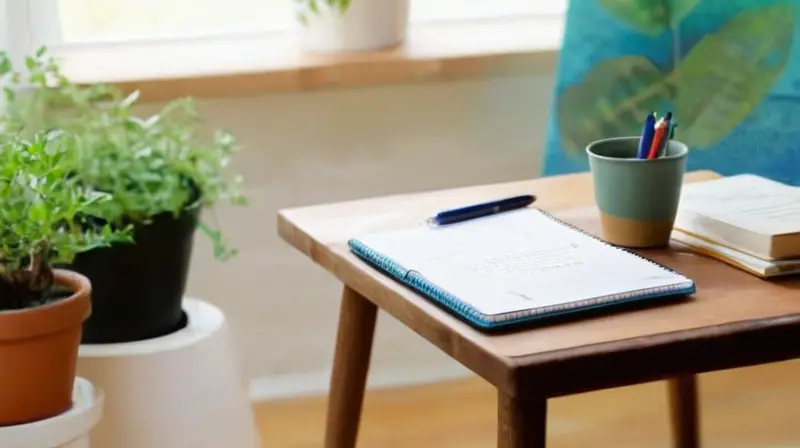 Habitación luminosa y acogedora para trabajar