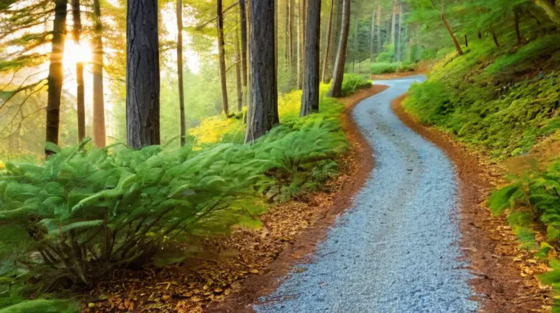 Mañana serena, corredores motivados en la naturaleza