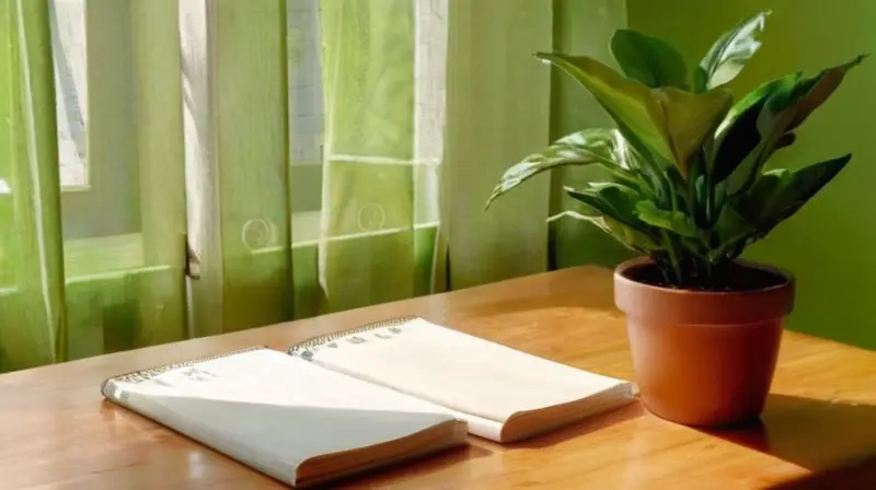Sala iluminada y ordenada con libros