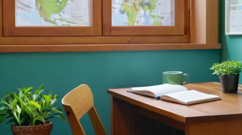 Estudio luminoso y acogedor, ideal para inspirar