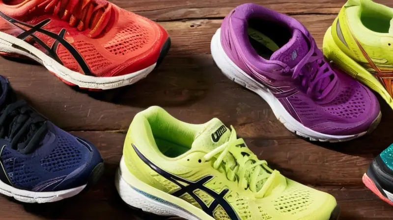 Zapatos de correr diversos y vibrantes