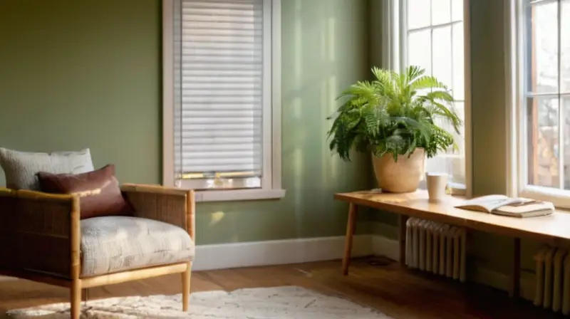 Habitación acogedora llena de luz y calma