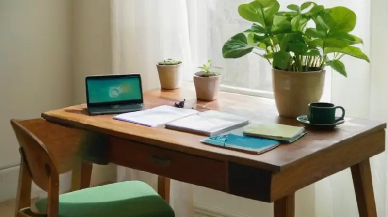 Habitación iluminada ideal para planificar carreras