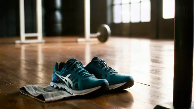 Gimnasio oscuro, sudor, dedicación y fatiga