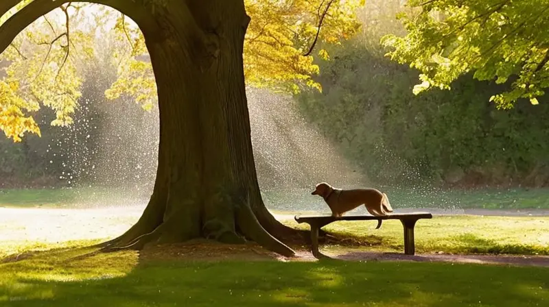 Un parque soleado lleno de corredores activos
