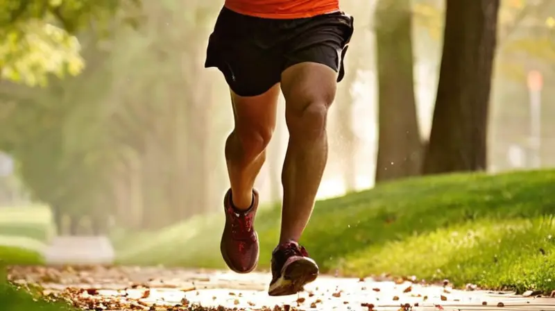 Corredores diversos en un parque soleado