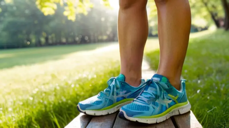 Corredor descansando en un parque soleado