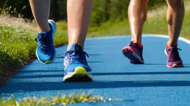Atletas corren en pista bajo el sol