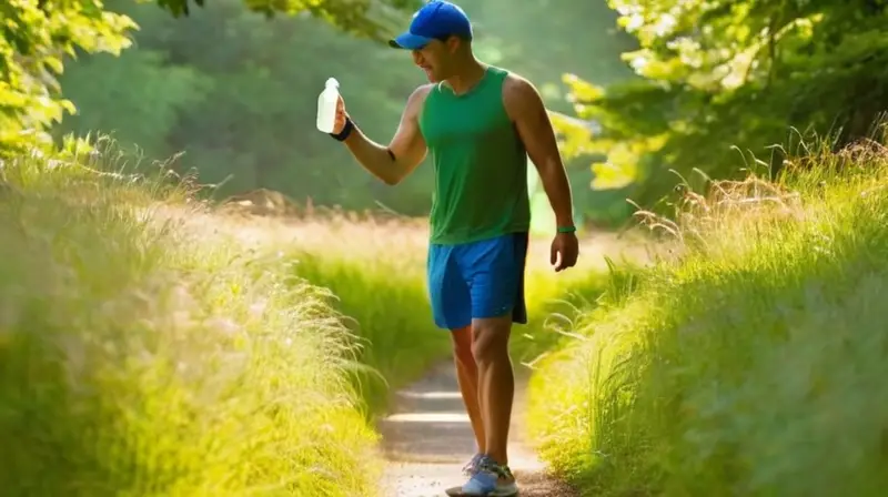 Corredores en un parque soleado y vibrante