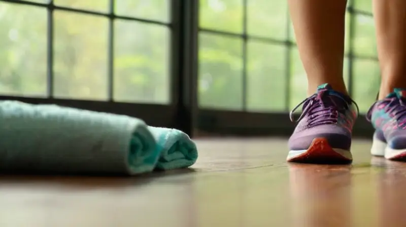 Gimnasio iluminado, corredores motivados y comunidad activa