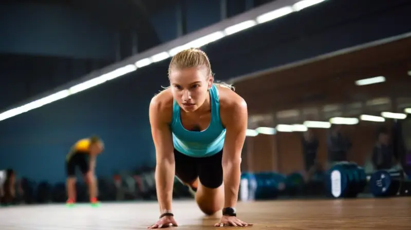 Gimnasio iluminado