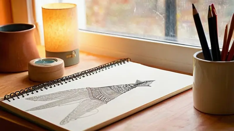 Espacio creativo iluminado y organizado