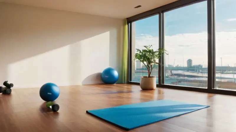 Gimnasio iluminado