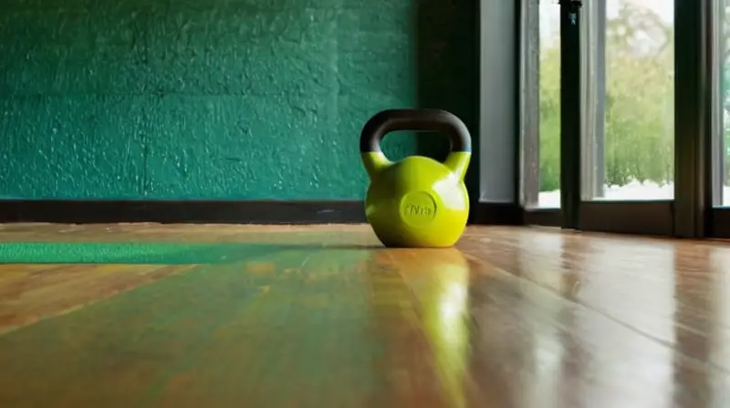 Gimnasio iluminado, energía y determinación palpable