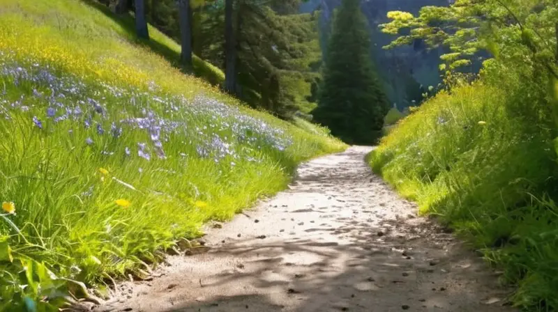 Corredor en un sereno paisaje natural