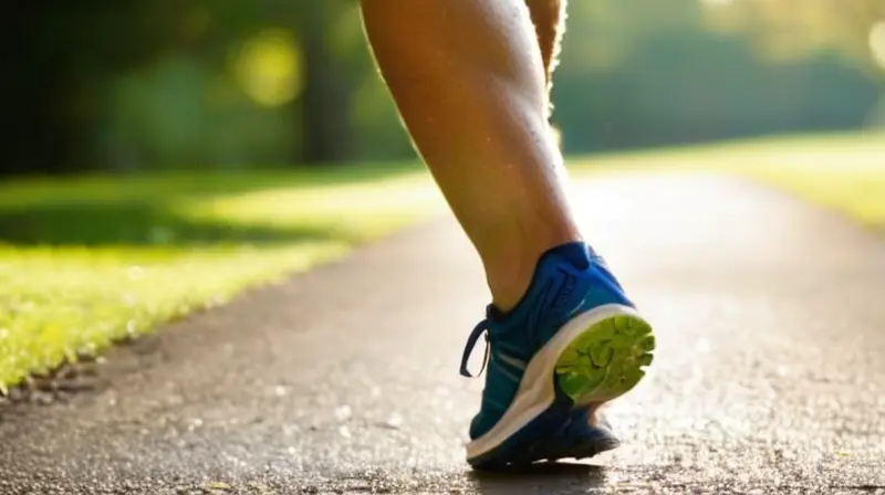 Corredor enérgico avanza por pista soleada