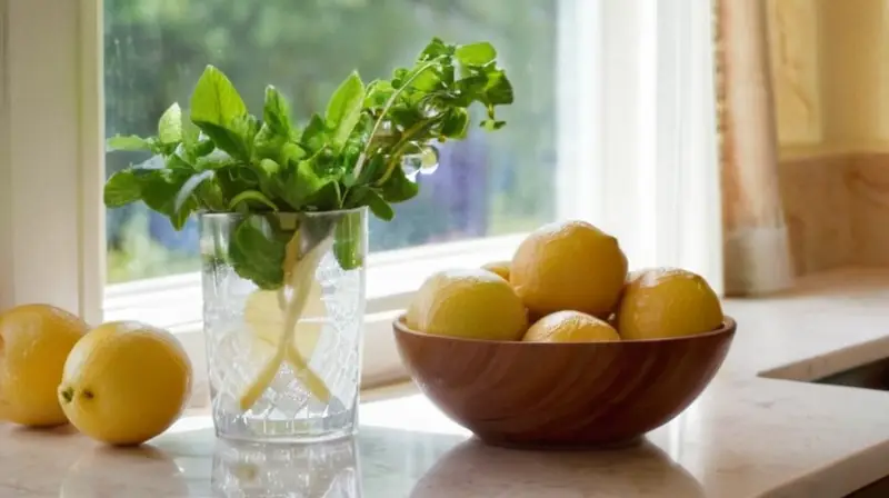 Cocina luminosa invita a la hidratación