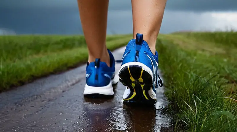 Corredor determinado enfrenta tormenta con energía